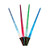 LED Assorted Colors Glow in the Dark Light Up Kids Light Sabers (12 Pack) Bulk