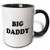 3dRose 222159_4 PRINT OF THE TEXT Two Tone Black Mug, 11 oz