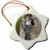 3dRose orn_84638_1 White-breasted Nuthatch Bird, Rocky Mountain NP NA02 RNU0825 Rolf Nussbaumer Snowflake Porcelain Ornament, 3-Inch