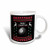 3dRose 266261_1"Billiard Pool Game Play Xmas Merry Christmas Mug, 11 oz