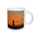 3dRose 259502_2 Sunset Silhouettes Lighthouse in Grand Haven, Michigan Mug, 15 oz