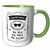 3dRose 232461_7 Grandaddy The Man The Myth The Legend cool grandpa grandfather gift, Mug, 11 oz, Green/White