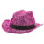Amscan Glitter Mini Cowboy Hat, Party Accessory, Pink