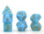DND Dice Polyhedral 7-Die Dice Set for D&D Dungeons & Dragons Role Playing Gaming dice with Glitter(Blue)