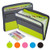 Sooez Expanding File Folder with Sticky Labels, 13 Pocket Accordion File Folder Document Organizer Expanding Zip File Folder with Zipper Closure?Letter A4 Paper Document Accordion Folder, Black
