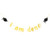 Gold Glitter I am Done Cursive Banner, Congrats Grad Sign, So Proud of You, 2019 2020 Graduate Party Decorations Supplies