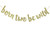 Born Two Be Wild Glitter Banner, Two Years Old Banner, 2nd Birthday Party Decor (Gold)