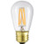 Sunlite S11/LED/AQ/3W/DIM/CL/22K Vintage S11 3W LED Antique Filament Style Light Bulb 2200K Medium E26 Base 25W Incandescent Replacement Lamp, Warm White
