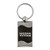 Upgrade Your Auto Nissan Titan on Black Rectangular Wave Keychain - Officially Licensed