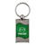 Mazda on Green Rectangular Wave Keychain - Officially Licensed