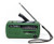 Best NOAA Portable Solar/Hand Crank AM/FM, Shortwave & NOAA Weather Emergency Radio with USB Cell Phone Charger & LED Flashlight (Green)