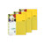 1 Subject 8.5x11 Graph Ruled Sprial Bound Notebook SUNSHINE Yellow 3-PACK
