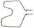 GE WB44K5012 Bake Element for many GE, Hotpoint, RCA, and Sears ovens