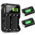 Compatible with Xbox One Battery 2 Pack x 2550mAh Rechargeable Controller Battery and Charger for Xbox One/Xbox One S/Xbox One X/Xbox One Elite Wireless Controller