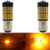 ALOPEE - 2-Pack 1157 BAY15D Car Turn Signal Lights - 9V-30V Amber/Yellow Extremely Bright 950 Lumens 3014 144 SMD LED with Projector - Replacement 1016 1034 7528 2057 2357 for Tail Blinker LED Bulb