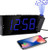 OnLyee Projection Digital Alarm Clock | Loud Ceiling Clock for Bedroom | Alarm Large 7 LED Display & Dimmer | USB Charging and Battery | Backup for Heavy Sleepers Kids, Elders