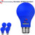 Explux Dimmable A19 Blue LED Light Bulbs, High Output 60W Equivalent, 4-Pack