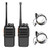 Vineyuan C5Plus Walkie Talkies with Earpiece 2 Pack UHF 400-470Mhz 2000mAh Rechargeable Long Range Two Way Radios