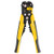 8-Inch Automatic Cable Wire Stripper Stainless Steel Crimper Pliers Multifunctional Terminal Tool (Yellow)