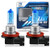 Yifengshun H8 55W Super Bright White 5000K Halogen Headlight Bulb 12V Car Headlight Fog Light Lamp Replacement (2pcs)