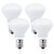 Bonlux R14 E17 Reflector LED Light Bulb, 4W LED E17 Intermediate Base Floodlight 40W Incandescent Replacement Bulb for Cabinet Reading Light, Spotlight, Exhibition Light, Daylight 6000K (4-Pack)