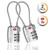 TSA Approved Luggage Travel Lock 2 Pack, Set-Your-Own Combination Lock for School Gym Locker,Luggage Suitcase Baggage Locks,Filing Cabinets,Toolbox,Case