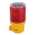 Qooltek Solar Powered Emergency LED Strobe Warning Light Wireless Garden Lamp Flashing Barricade Safety Sign Road Construction Signs Flash Traffic Lights Flicker Beacon Lamps (Red)