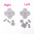 Replacement Left Right Button Pads Start Select Silicone Conductive Rubber For Nintendo Switch NS Joy-Con Controller (Left)