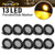 Partsam 10Pcs 2.5" Round Amber Led and Side Marker Lights Kit Clear Lens 13 Diodes w Grommets and Wire Pigtails Truck Trailer RV Flush Mount Waterproof 12V Sealed, 2.5" Round Led Lights