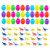 Easter Eggs Toy, 32 Pcs Mini Dinosaurs Filled 30 Pcs Easter Eggs, Easter Eggs of Various Colors