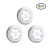 Motion Sensor Light, Hirosa 3Pack Cordless Battery-Powered LED Night Light, Stick-Anywhere Closet Lights Stair Lights, Puck Lights, Safe Lights for Hallway, Bathroom, Bedroom, Kitchen, etc.(White)