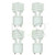 (4 Pack) 13 Watt Mini Spiral - GU24 Base - (60W Equivalent) - T2 Mini-Twist - CFL Light Bulb (Bright White (5000K), CFL)