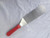 14.5" Grill Turner BBQ Stainless Steel Soild Spatula - One Red Handle Solid Turner -"KOSHER color MARKING"