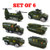 BuyMe It - Military Cars Toys for Boys - Military Vehicles Diecast - Kids Army Toys - Kids Army Playset - Army Cars, Mini Models, Jeep, Helicopter, Tank, Truck, Set of 6