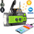 Emergency Radio Hand Crank Radio, SUNRI 4000mAh Weather Radio Portable with Solar Charger for Cell Phone, LED Flashlight, SOS Alarm, AM/FM/NOAA, Compass