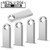 USB Flash Drive,5 Pack 64GB Pen Thumb USB 2.0 Drives Metal Casing Waterprof Jump Drive Memory External Storage Stick with Keychain Design