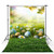 MEHOFOTO Spring Sunshine Photography Backdrop Props Happy Easter Green Grass Lawn Colorful Eggs Child Photo Studio Booth Background 5x7ft