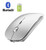 Bluetooth Mouse,Wireless Mouse for MacBook Air Bluetooth Mouse for MacBook pro Air Laptop MacBook Mac Windows Bluetooth Mouse for ipad (Silver)