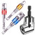 3Pcs 1/4 3/8 1/2" Impact Grade Universal Socket Wrench Adapter Extension Set+105Degree Right Angle Screwdriver set Drill Hex Bit Socket Adapter,4Pcs Power Hand Tools