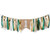 Field Green Style Highchair Banner Baby Girls Boys 1st Birthday Party High Chair Bunting Garland Decoration