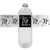 Black and Silver 70th Birthday Water Bottle Labels - Shiny Foil - 24 Stickers