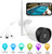 Wireless Outdoor Security Camera with 2-Way Audio, 2.4G WiFi Security Cameras with Night Vision, Motion Detection,1080P IP Home Security Camera System Outside Surveillance Security Camera with Adapter