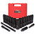 CASOMAN Complete 1/2-Inch Drive Deep Impact Socket Set, Metric, CR-V,10-24mm, 6 Point, 19-Piece Sockets Set with Extension Bar and Universal Joints