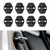 8 PCS Door Lock Cover for Jeep Wrangler JL JLU 2018-2019, 2020 Gladiator JT Door Lock Sticker ABS Cover