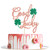 Glitter Good Lucky Cake Topper, Double Color Cake Sign for Happy St. Patrick's Day/Lucky One/Get Lucky/Spring Theme Party Decoration