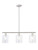 Rustic Industrial Chandeliers Modern 3-Light Glass Shades Pendant Lighting Vintage Farmhouse Adjustable Ceiling Lights Hanging Lamp for Dining Rooms Bedrooms Living Room Kitchen Island Brush Nickel