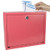 Kyodoled Suggestion Box with Lock Wall Mounted,Mail Box, Key Drop Box Cards, Safe Lock Box,Ballot Box,Donation Box,3W x 10H x 12L Inch Red
