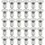 Marrywindix 50pcs 1" Pacifier Suspender Clips, Pacifier Clips for Making Pacifier Holders Bib Clips Toy Holder Silver