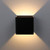 Ralbay Black Modern LED Wall Sconce Lighting Fixtures Aluminum 10W Warm White 3000k Up and Down Indoor Lighting for Living Room Bedroom Hallway Not Dimmable