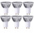 MODOAO 3W GU10 LED Bulbs, Dimmable Spot Light Bulb,Recessed Lighting,110 Volts 30 Degree Beam Angle, 30W Halogen Bulbs Equivalent,300LM,3000K Warm White 6 Pack